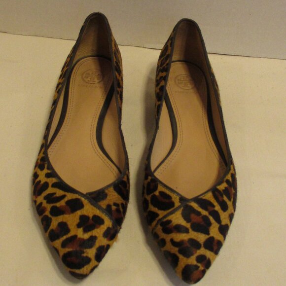 Tory Burch Woman Size 9M Brown Tan Gold Slide On Shoes - Picture 11 of 13